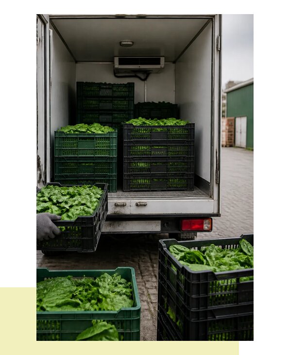 Перевозка шпината в Реж с сохранением свежести продукции